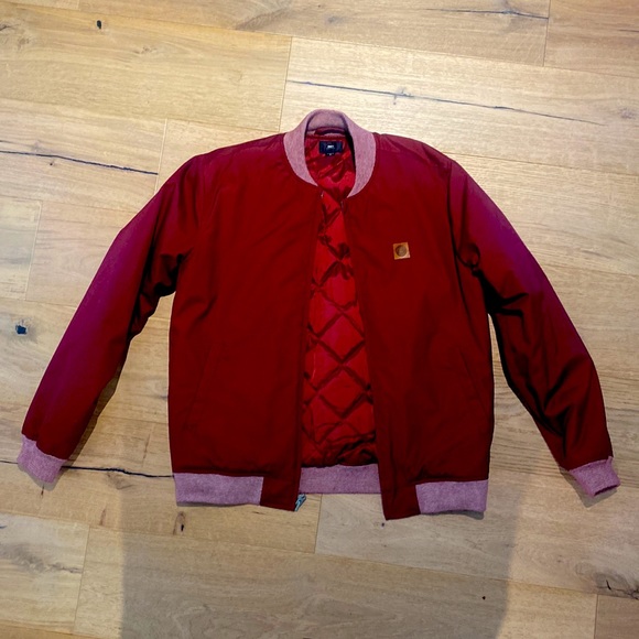 Obey bomber jacket. Size Medium. Red. Fantastic jacket that I rarely wore! - Picture 3 of 3